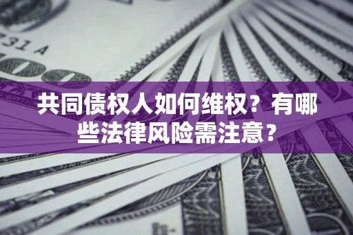 北京共同债权人如何维权？有哪些法律风险需注意？