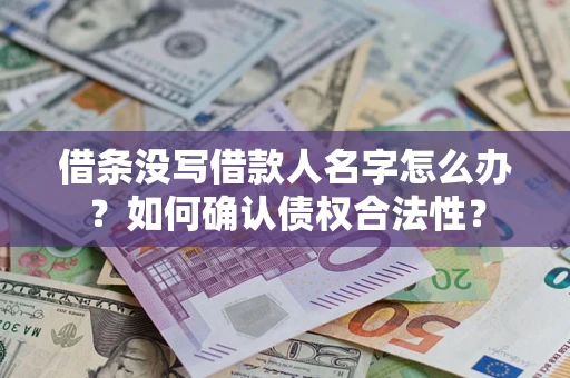 北京借条没写借款人名字怎么办？如何确认债权合法性？